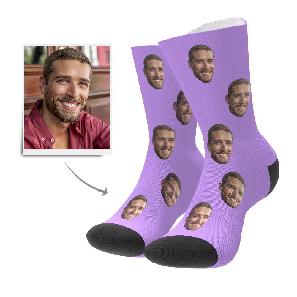 personalized face photo socks gift for boyfriend