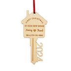 personalized wooden home ornament as a housewarming gift