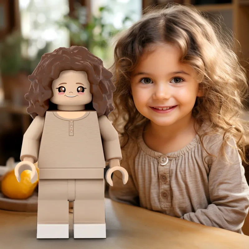 3D Print Custom Giant Minifigs Personalized Photo Turn Your Photo into Minifigs Gifts for Daughter Production Time: 7–10 Working Days