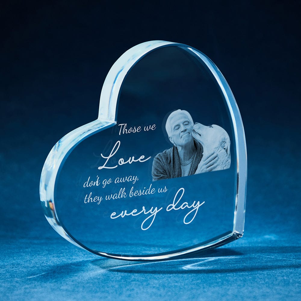 heart motif frame personalized engraved photo custom keepsake