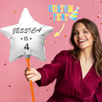 Personalized Star Birthday Balloons for Birthday Party Decoration Supplies