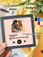 Personalized Photo Music Fridge Magnet for Unique Home Decor