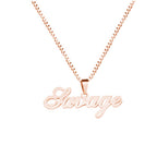 Custom Name Pendant Necklace Stainless Steel Name Plate Necklace
