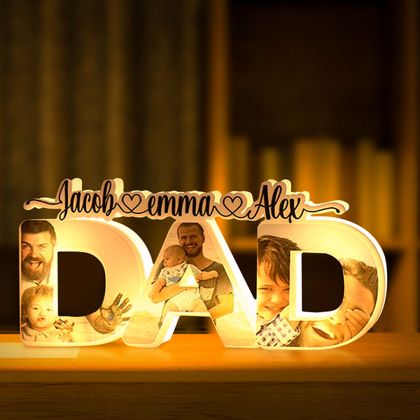 anniversary surprise custom gift for dad inspired by light up dad s world