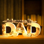 anniversary surprise custom gift for dad inspired by light up dad s world