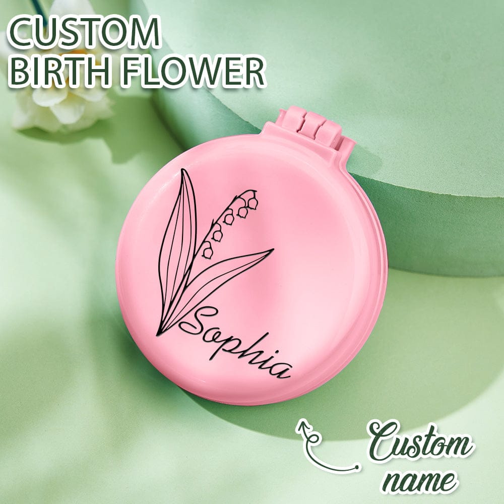 compact mirror foldable design gift for daughter