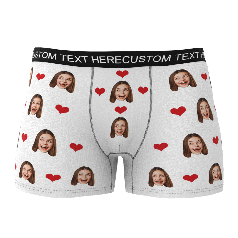 personalized face photo boxer briefs custom design gift for boyfriend