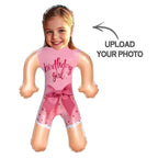 Custom Face Little Birthday Girl Blow Up Dolls Funny Inflatable Balloon Custom Air Doll for Party Favors