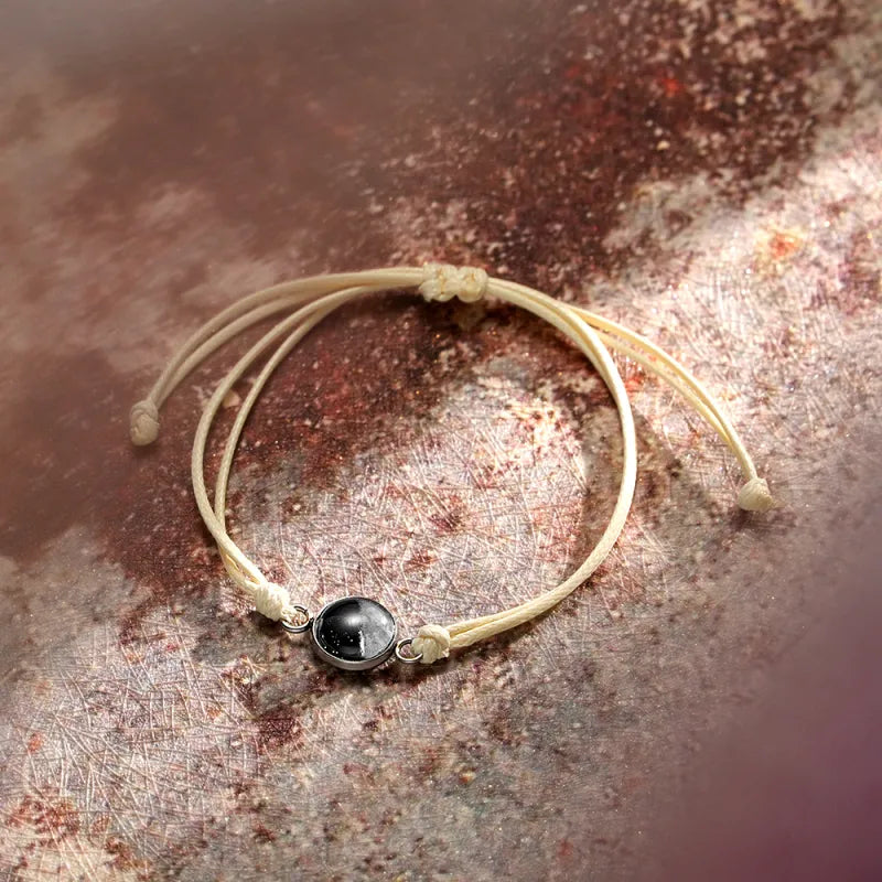 Custom Moon Phase Bracelet Stardust Sand Bracelet Luminous Bracelet Gift for Her