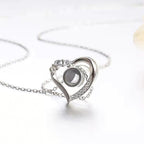 gifts for wife Cherish Every Moment - Personalized Keepsake - Heart Shaped Projection Necklace 925 Sterling Silver - gifts fo