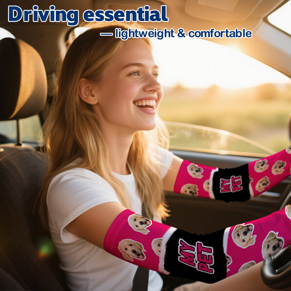 Custom Face Photo Arm Sleeves Summer Gift Birthday Gift