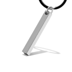 Personalized 3D Bar Keychain Engraved Music Code Key Chain