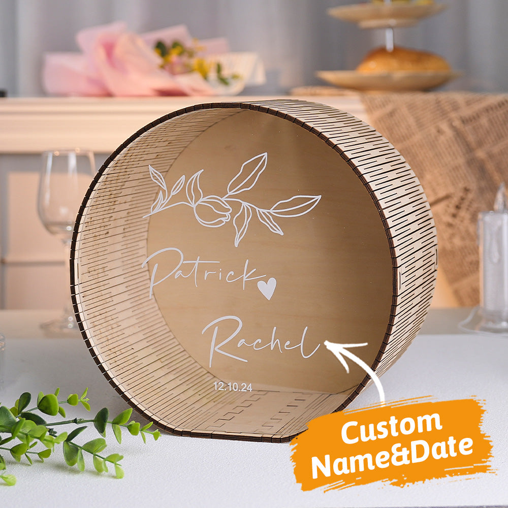gifts for wife Cherish Every Moment - Personalized Keepsake - Wedding Card Box Wedding Memory Box Wedding Gift for Couple - g