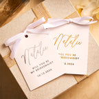 Personalized Bridesmaid Proposal Cards 5PCS Foiled Bridesmaid Cards Wedding Card for Her