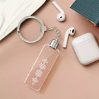 Anniversary Gifts Custom Music Code Keychain Personalized Song Shiny Keychain Memorial Gifts for Her