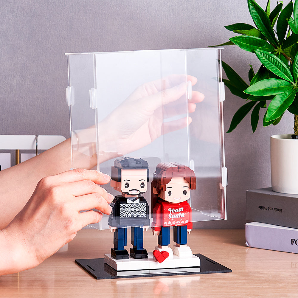 bobblehead gifts bring joy desk figurine character dustproof clear acrylic display close up