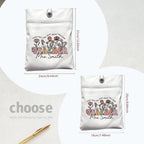 Personalized Spring Boho Wildflowers Book Cover with Pocket Book Cover Protector Gift for Teacher