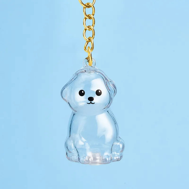 Dog Hair Collector Keychain Bag Charm Memorial Storage Box without Text Sentimental Perfect for Storing Pet Hair Gift for Dog Lovers