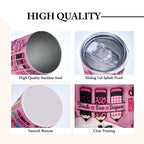 Personalized 3D Apple Pencil Design 20oz Skinny Tumbler Lid and Straw Back to School Gift for Teacher