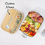 Personalized Lunch Box for Children Custom Stainless Steel Lunch Box with Name Back to School Gift for Children