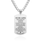 Personalized Engraved Stainless Steel Dog Tag Picture Necklace Gifts for Love