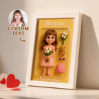 Fully Body Custom Cartoon Style Figure Portraits Personalized Toy Box Art Custom Photo Frame Decorations Flat Printed Image