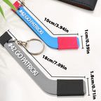 Personalized 3D Printing Tiny Hockey Coach Stick Keepsake Keychain Gift for Hockey Lover