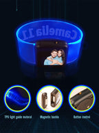 Personalized Photo & Text Glow Bracelets with Photo LED Bracelets Party Supplies for Wedding Birthdays Concerts