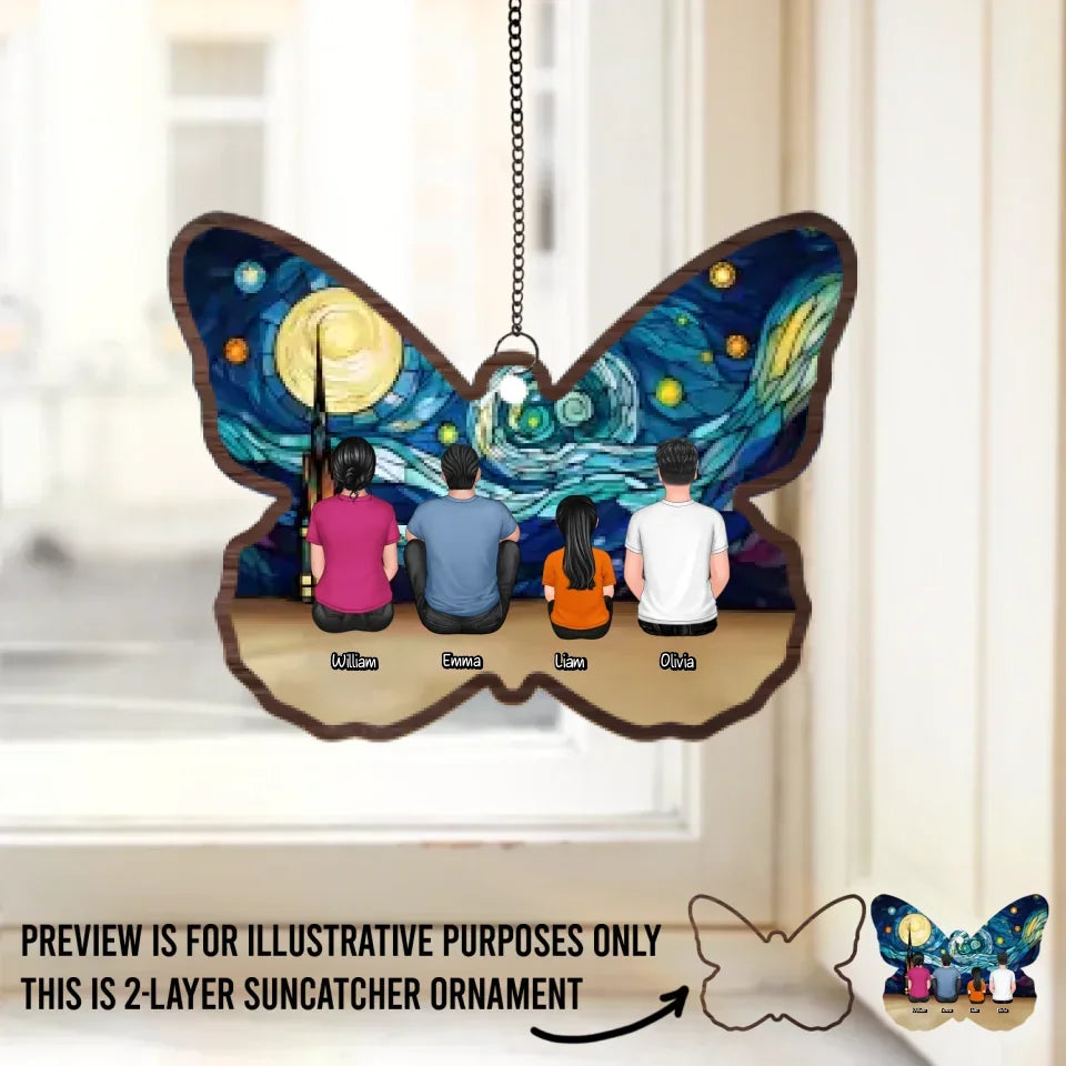 acrylic suncatcher personalized design window remembrance decor 8in 20cm 20cm