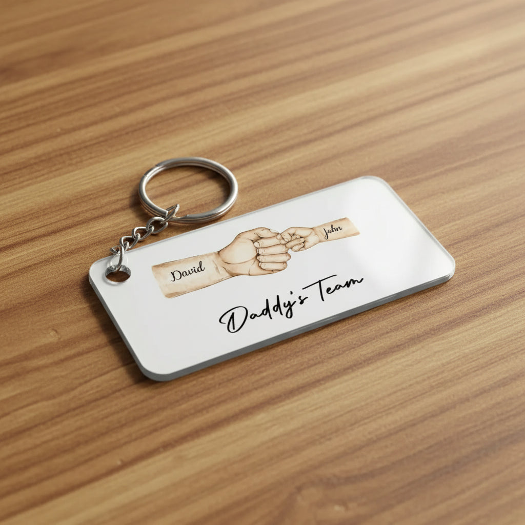 father s day keychain for dad personalized gift