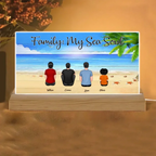 plaque personalized design acrylic memorial keepsake led night plauqe