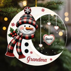 meaningful sweetheart of nana acrylic ornament gift with custom details family memory display