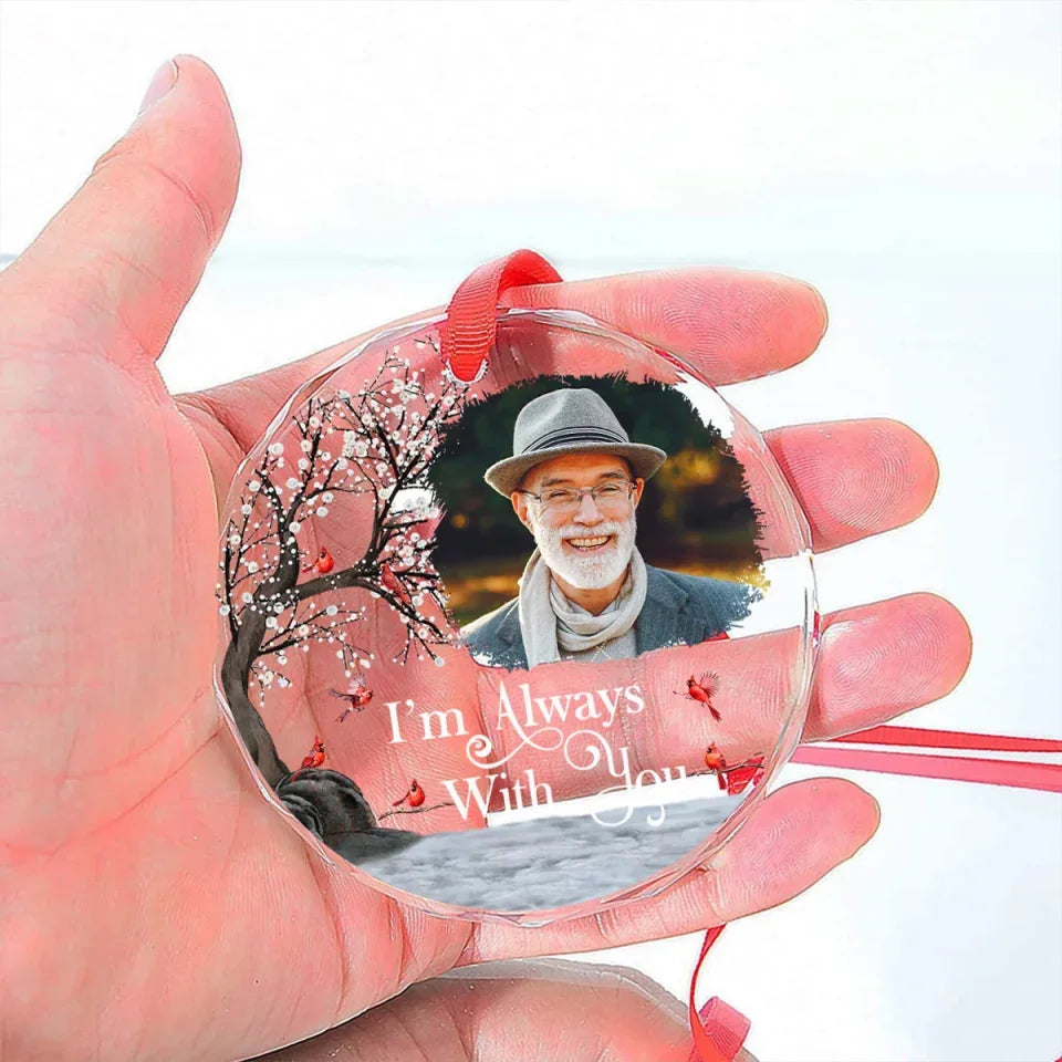ornament personalized photo with name remembrance gift