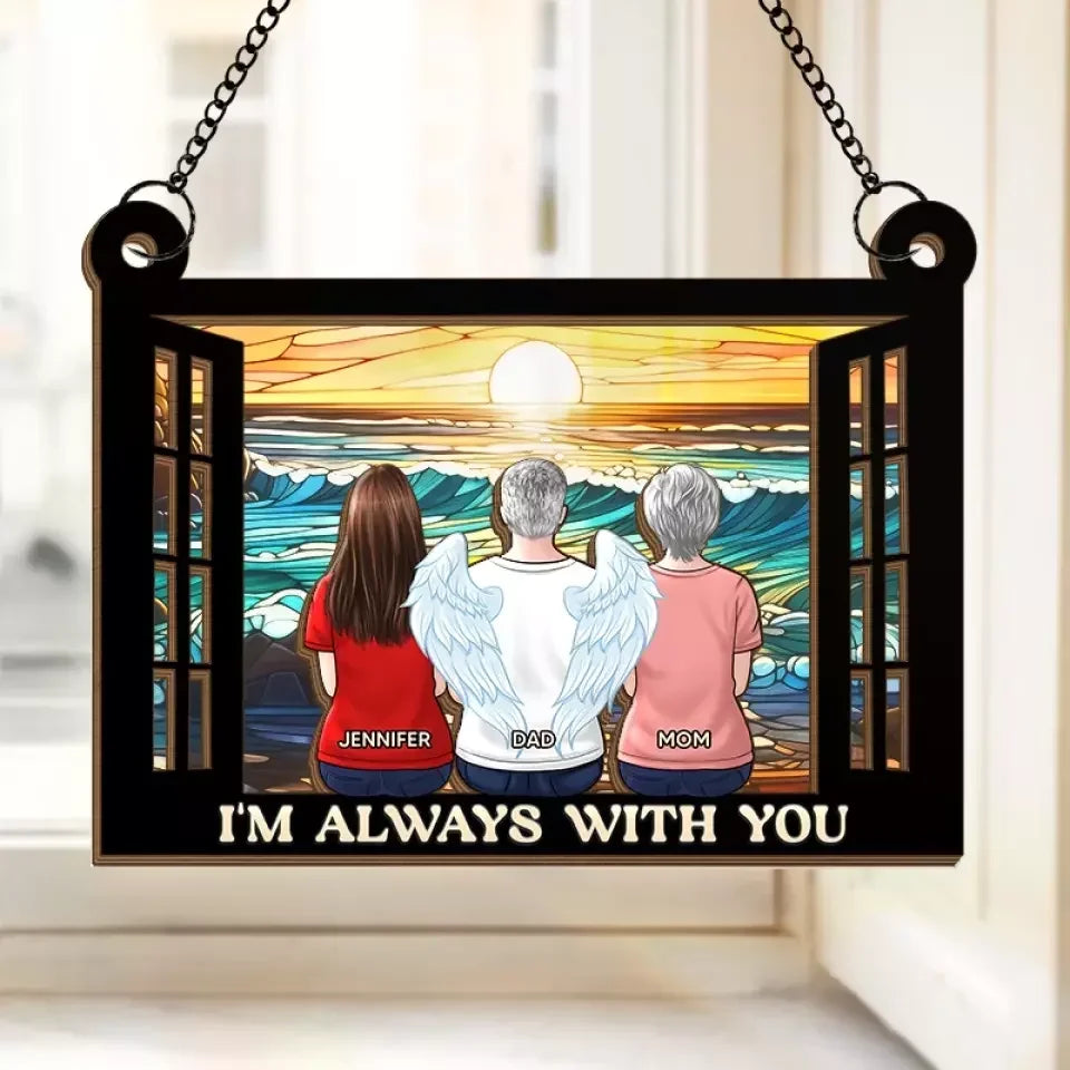 suncatcher personalized design acrylic memorial keepsake 4in 10cm 10cm