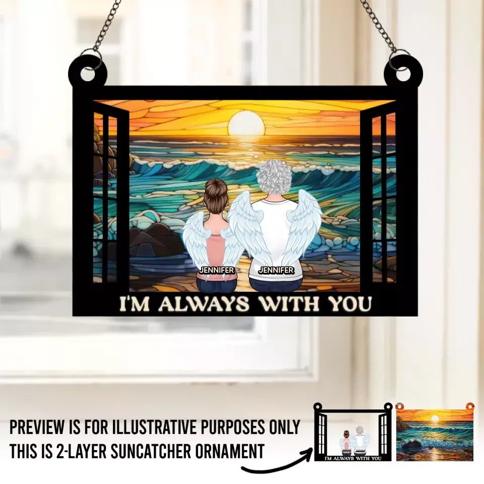 personalized design suncatcher acrylic window remembrance decor 6in 15cm 15cm