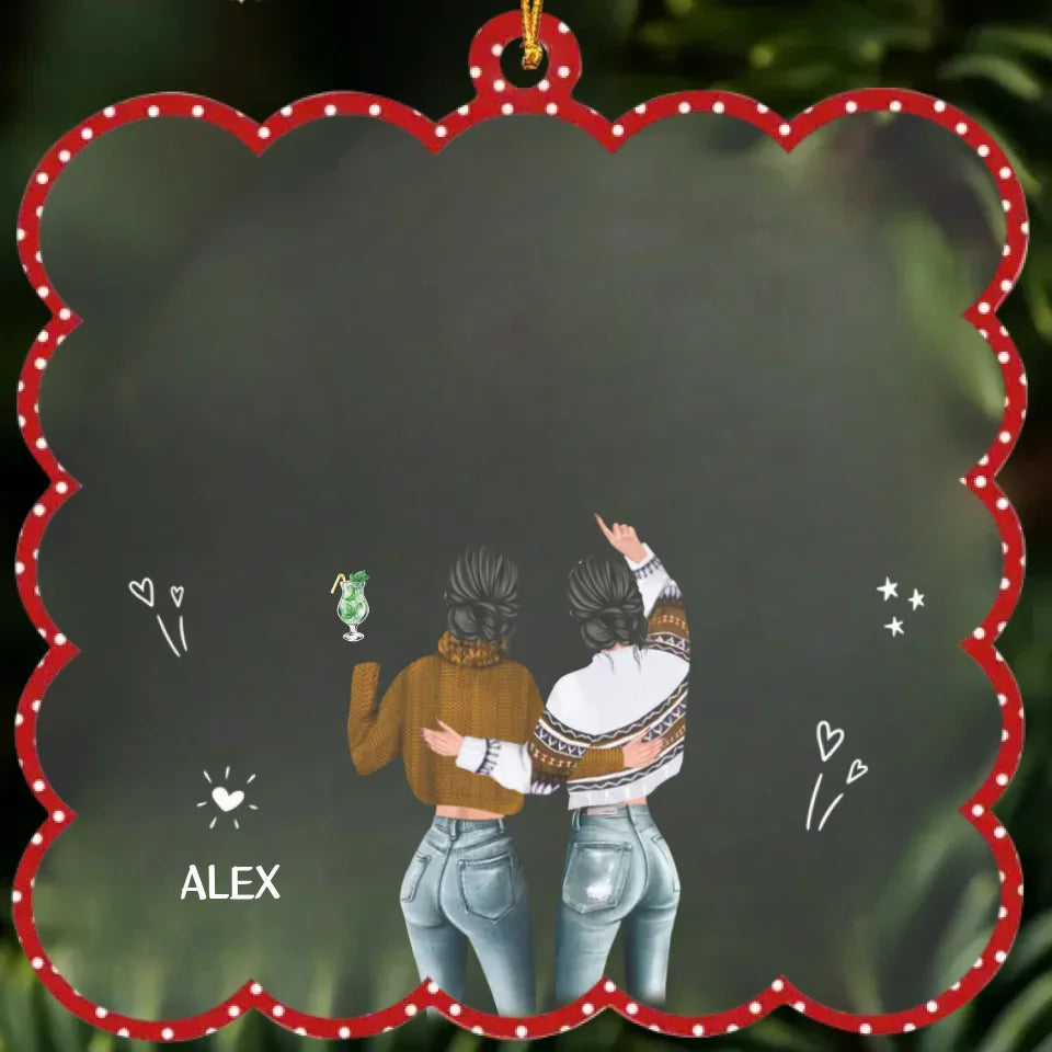 there better sister than acrylic ornament personalized design