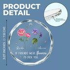friends bff sisters circle glass ornament gift for sister