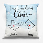 square personalized design pillow gift for best friend