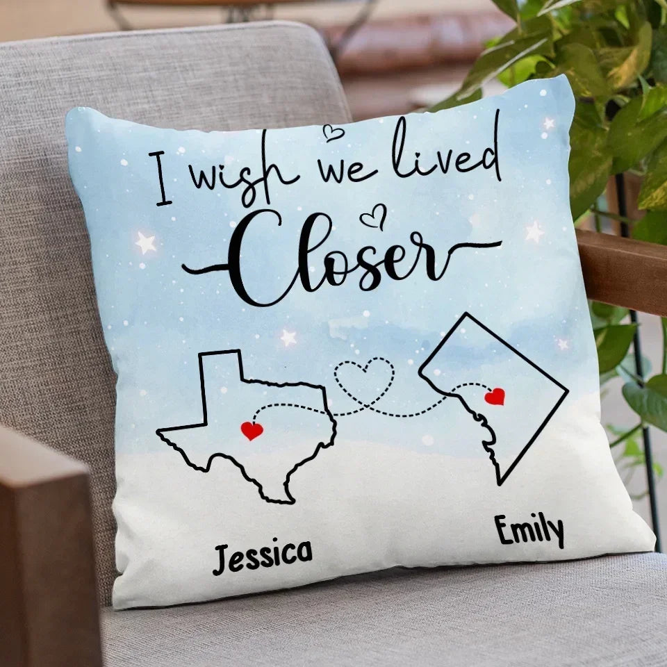 square pillow personalized design gift for best friend