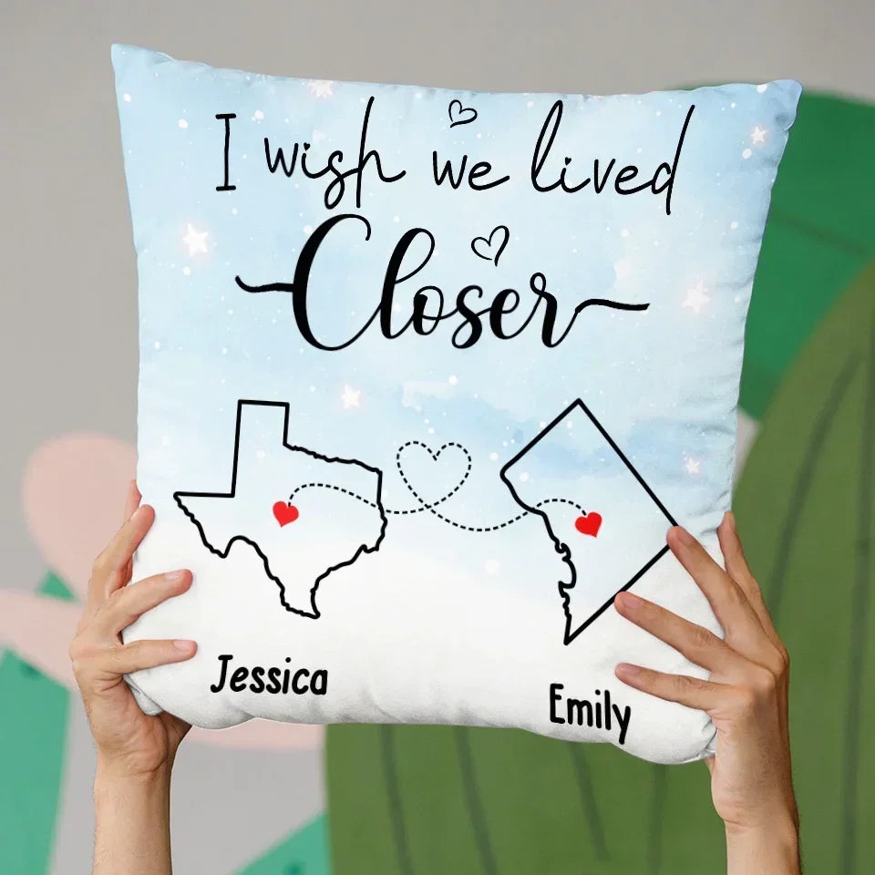 pillow personalized design gift for best friend