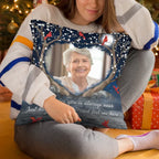 personalized photo pillow memorial design