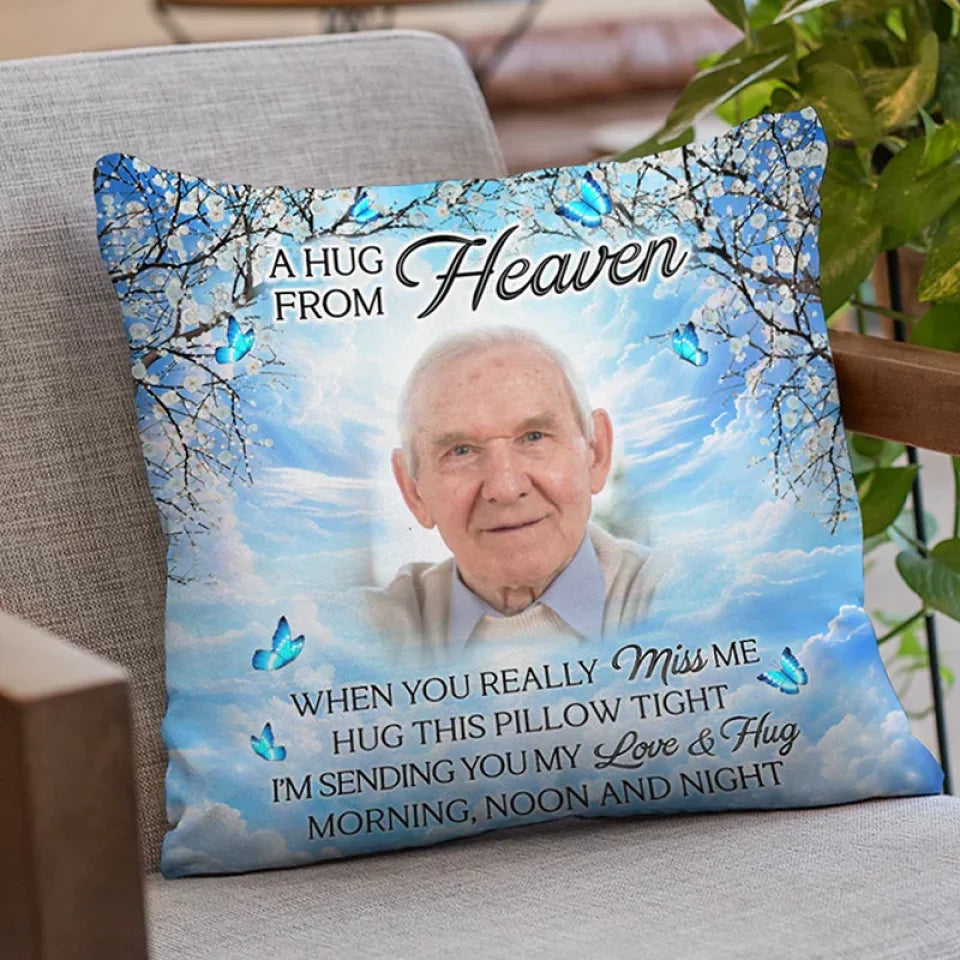 pillow personalized photo comfort during grief square