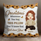 pillow whenever you hug this pillow personalized design mothers day gift for grandparents