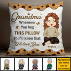 pillow personalized design family keepsake for grandparents
