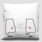 pillow gift for best friend personalized design