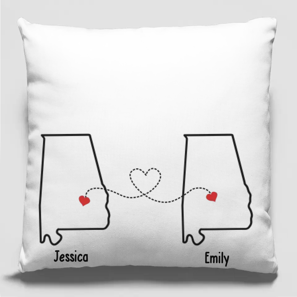 pillow gift for best friend personalized design