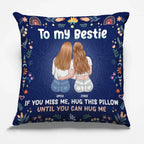 square personalized design pillow gift for best friend