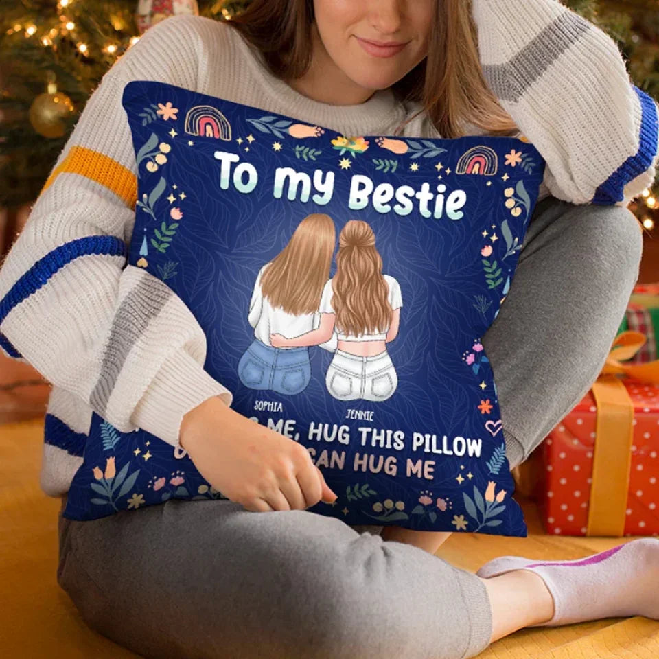 pillow personalized design gift for best friend