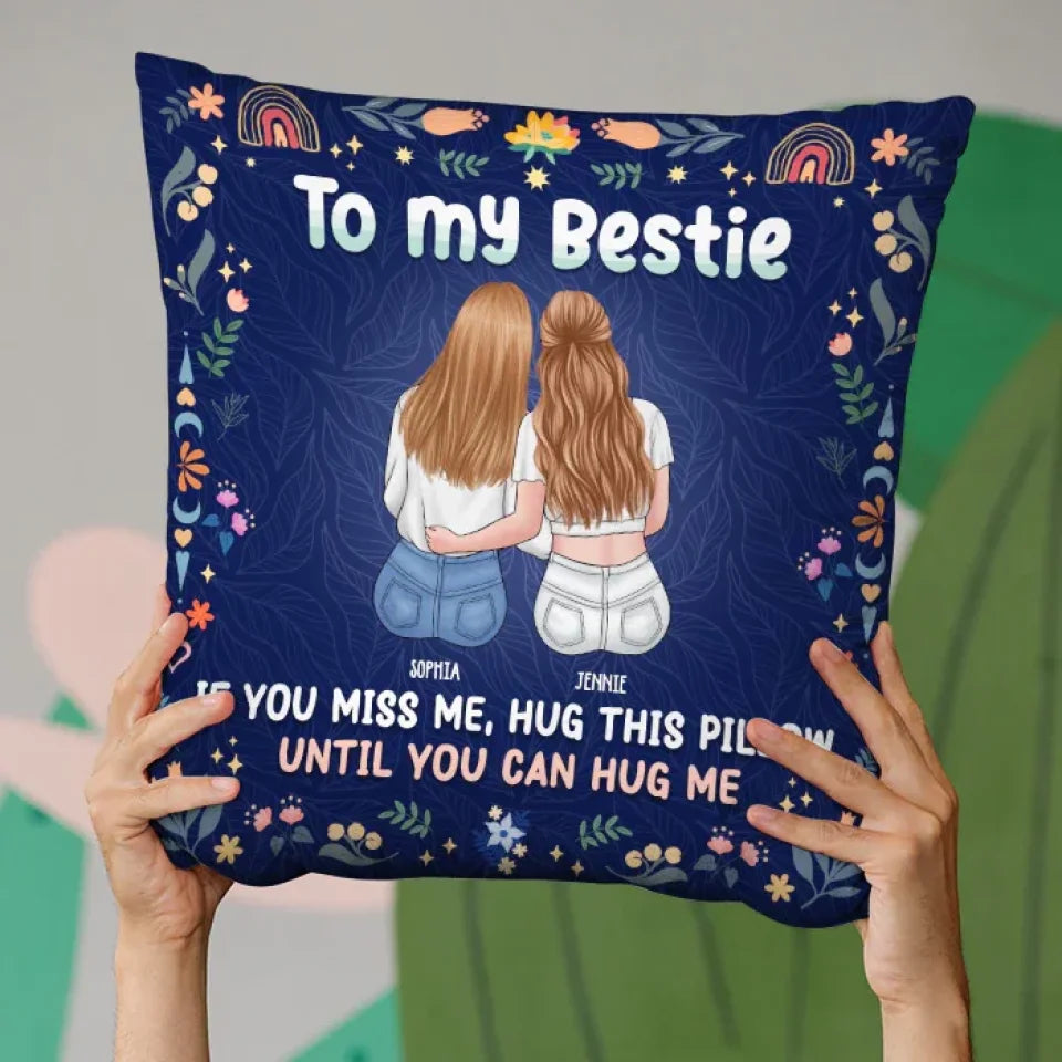 personalized design pillow gift for best friend