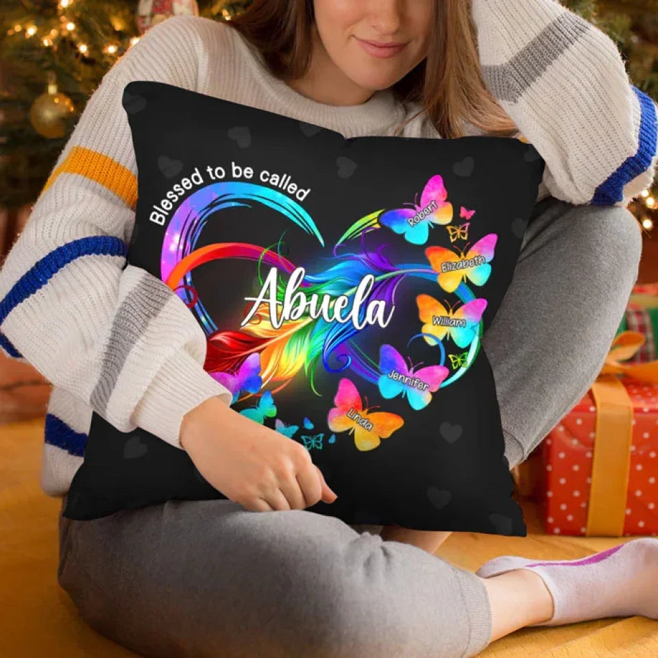 pillow personalized design family keepsake for grandma